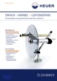 Produktblatt Heuer Oel-Skimmer