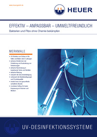 Produktblatt Heuer UV-Desinfektion
